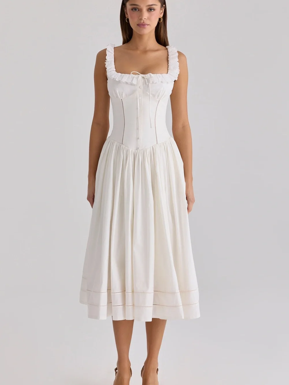 micas white dress Mille MIKA Dress Day dress, Women's, Size: XXS, White